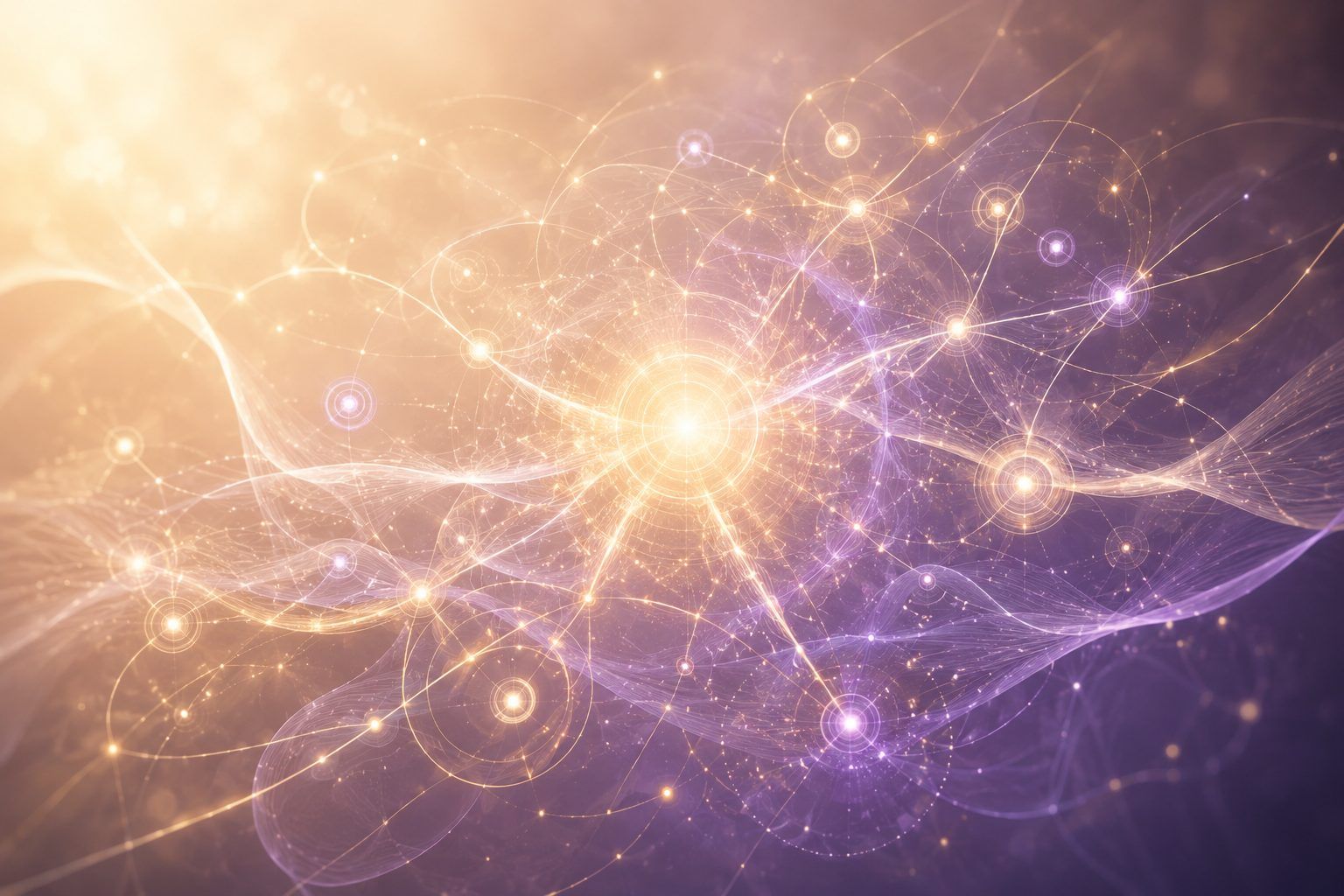 Cartographie énergétique intérieure symbolisant les connexions subtiles, les blocages énergétiques et leur réharmonisation lors d'une séance énergétique.