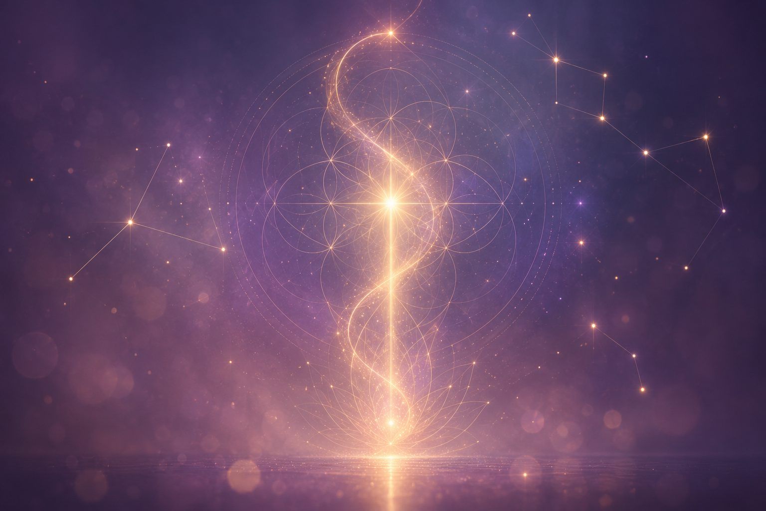 methode-illuminessa-canalisation-guidance-intuitive Illustration symbolique de la canalisation et de la guidance intuitive, représentant la connexion entre intuition, conscience et mondes subtils.