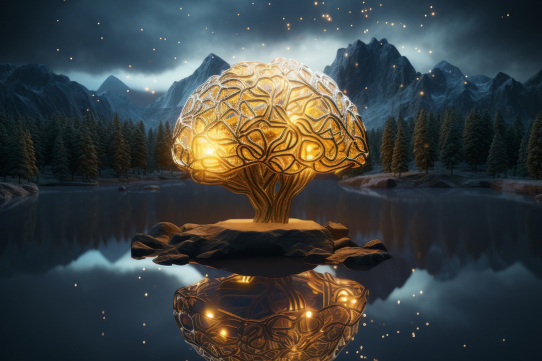 Arbre lumineux illustrant l’ebook Les Révélateurs de Lumière et ses méditations guidées autour des nombres.